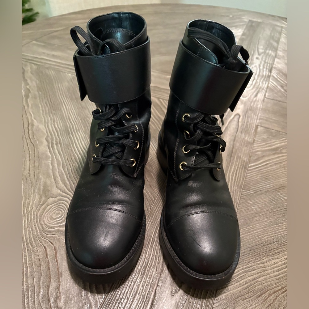Louis Vuitton combat boots